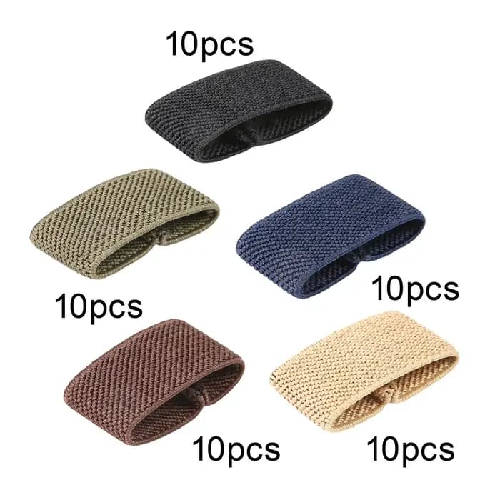 10x supports de ceinture élastiques support de sangle organisateur de sangle en Nylon pour ceintures/coulentes de 1.5 "de large accessoires support de sangle de sac à dos