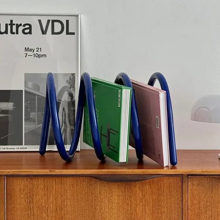 Bibliothèques de rangement modernes, supports de livres à ressort, style nordique, pour salon, table, étagère d'angle, meubles d'intérieur