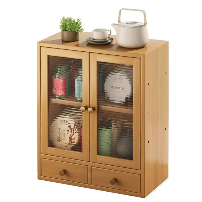 Armoire à thé et à boissons minimaliste avec portes
