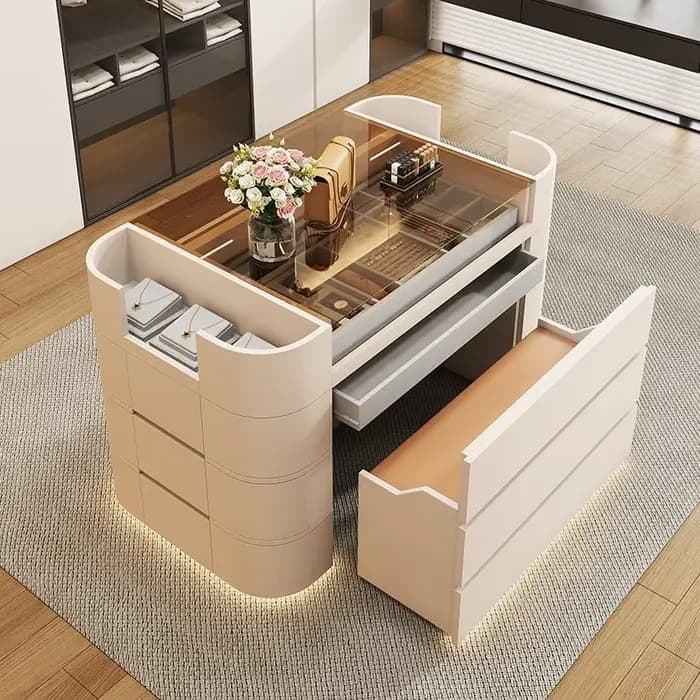 Étagère au sol, armoires de salon