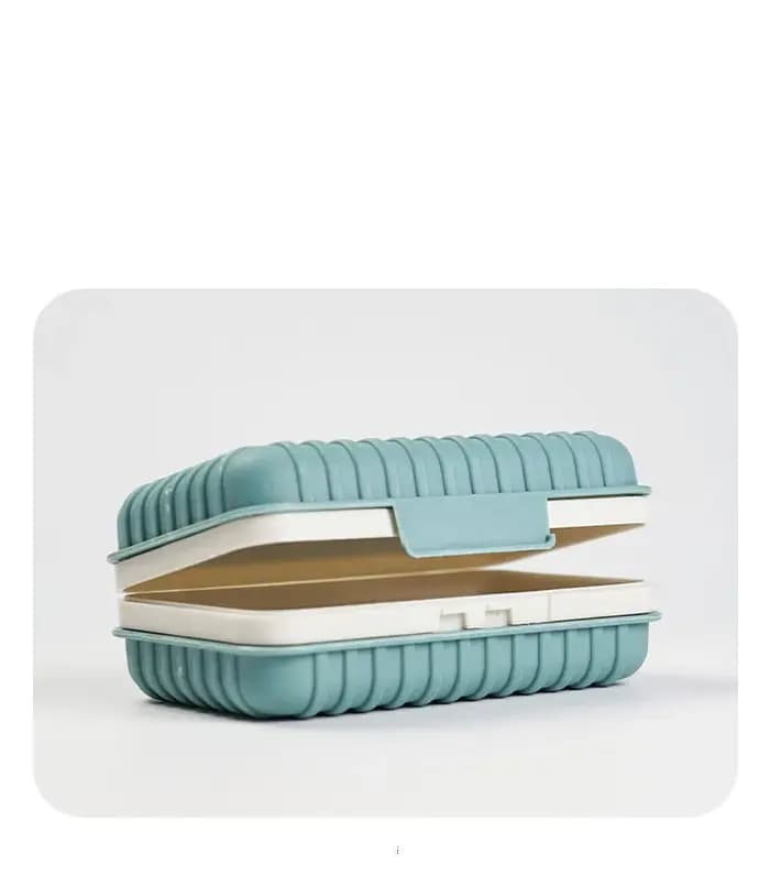 Boîte à savon en plastique pour salle de bain avec couvercle