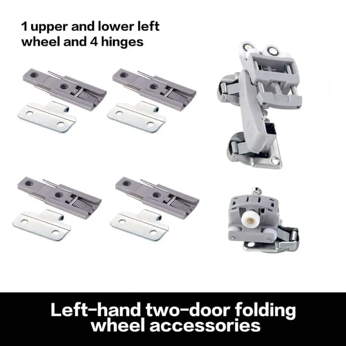 Accessoires de quincaillerie pour rail de suspension de porte coulissante pliante de dressing, rail