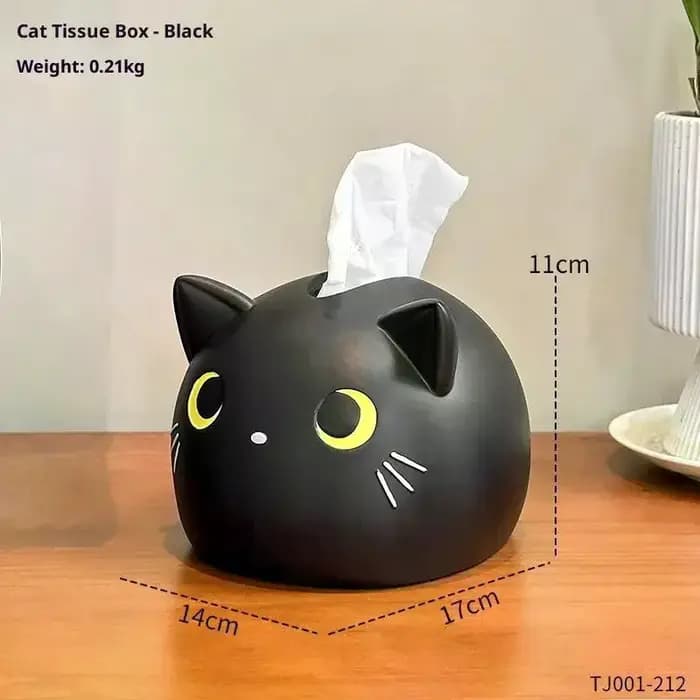 Boîte à mouchoirs en forme de chat mignon