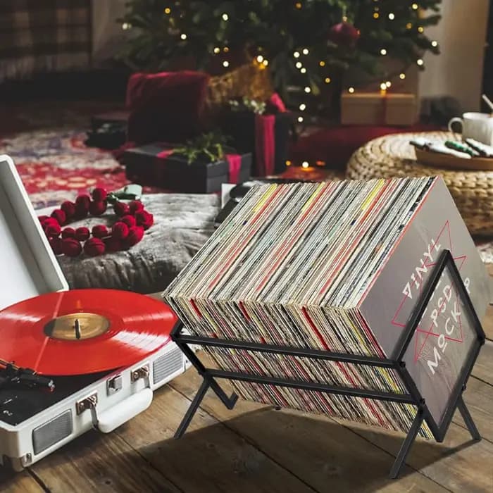 Stockage de disques en vinyle, rack d'enregistrement, 80 lps, 40%