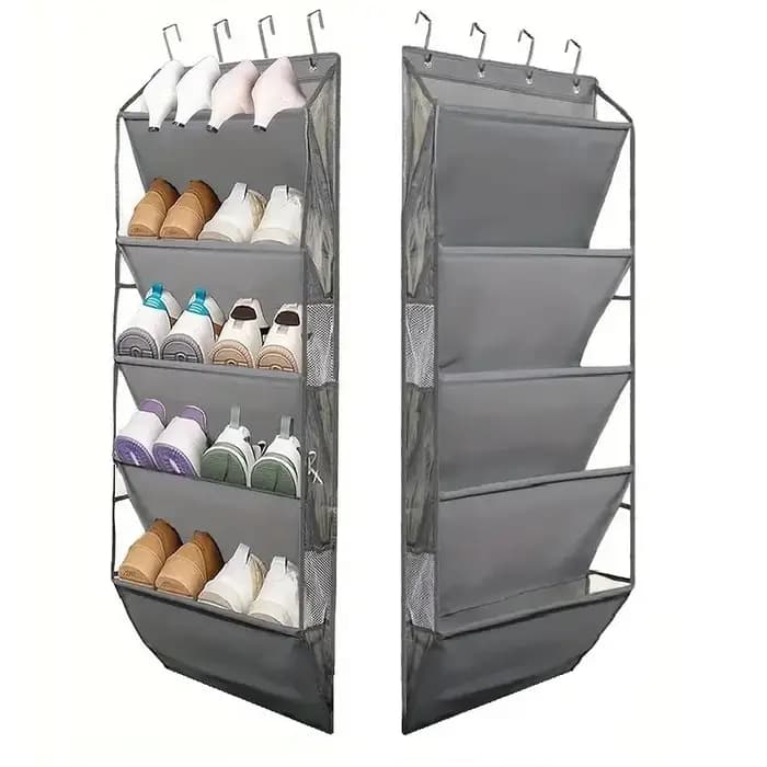 Organisateur de chaussures au-dessus de la porte