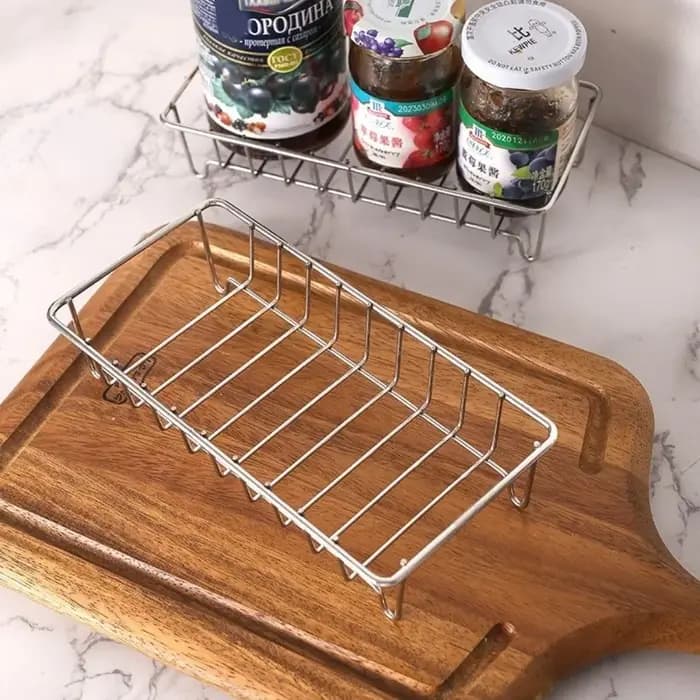 Étagère de rangement en acier inoxydable pour salle de bain