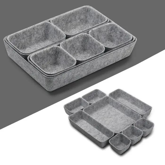Boîte de rangement multifonctionnelle en feutre