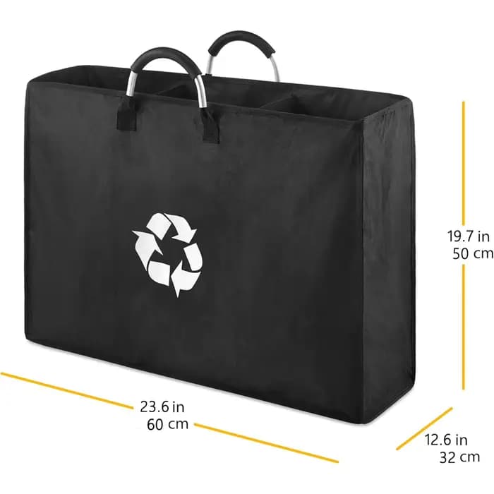 Panier à linge à 3 compartiments en bouteilles recyclées •