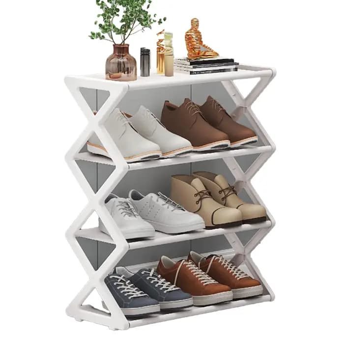 Organisation d'entrée de rangement de dortoir 50*18*5cm étagère à chaussures à échelle facile à assembler unité