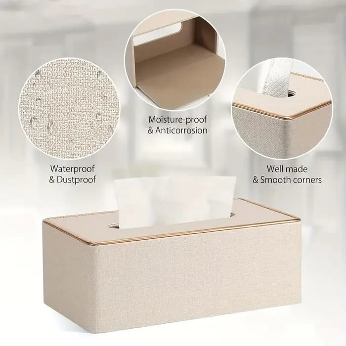 Boîte à mouchoirs en cuir de Style européen, avec conception créative de calandre de voiture pour bureau, maison et Restaurant