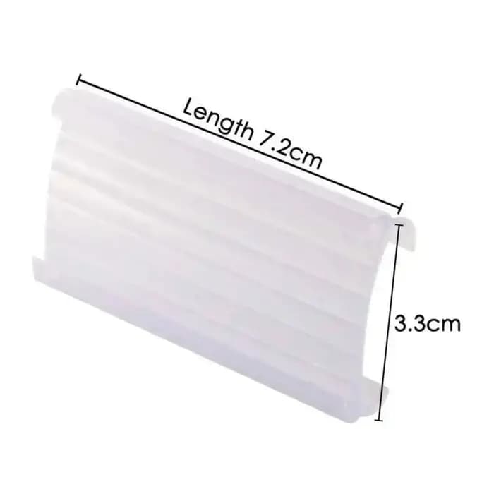 30 pièces Porte-étiquettes de prix pour rayonnages métalliques ouverts de magasin, avec insert pour bande de données