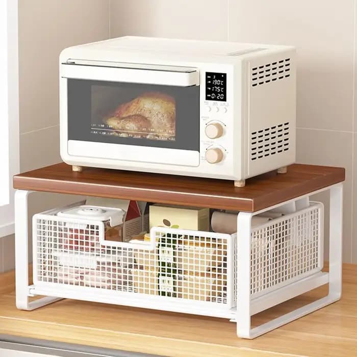 Support d'imprimante à double niveau avec espace de rangement