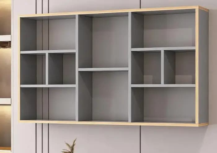 Étagère murale de rangement, panneau de séparation flottant, étagère personnalisée en bois massif, panneau de support, présentoir mural.