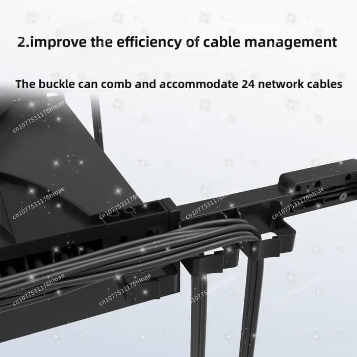 Support de gestion de câbles d'armoire 24 ports 48 ports