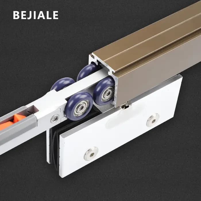 Rail de porte coulissante pliante en bois massif
