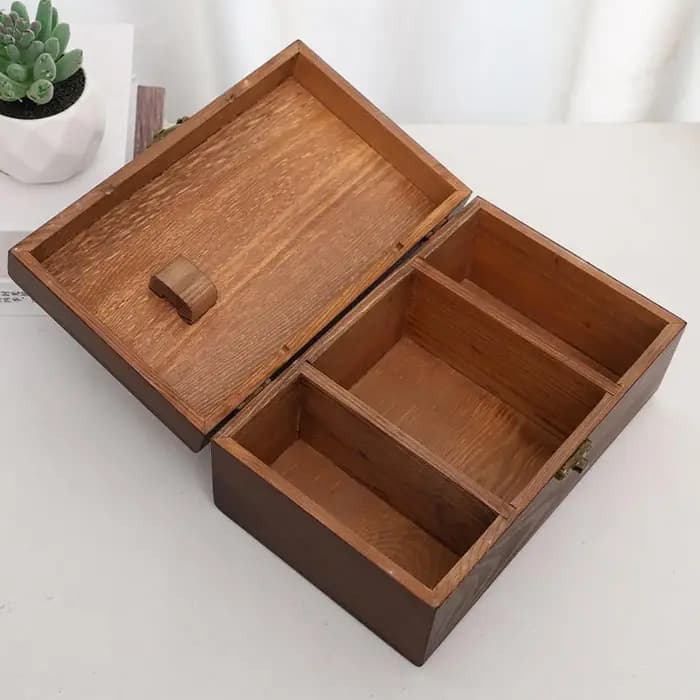 Boîte de rangement artisanale pour outils de couture et organisateur d'accessoires