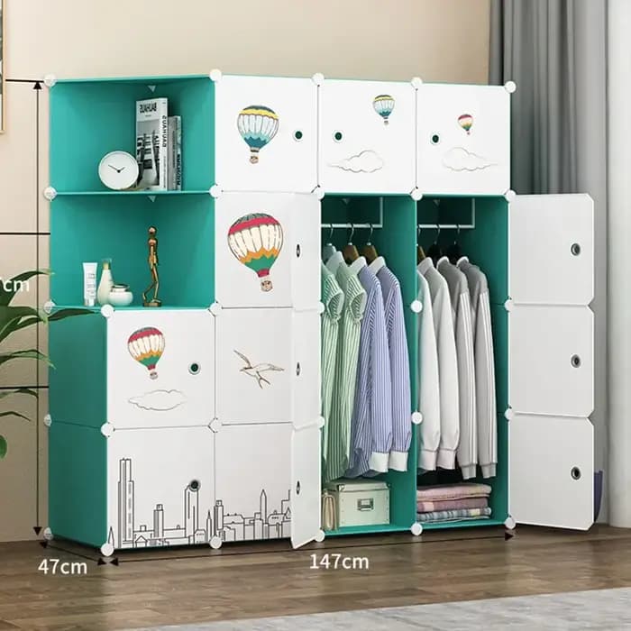Armoire modulaire ouverte moderne en plastique