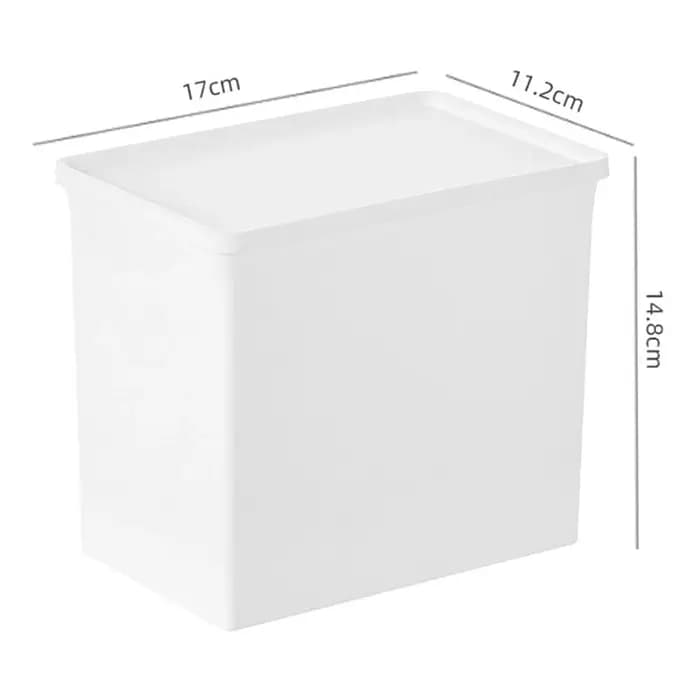 Récipient à poudre à laver avec couvercle
