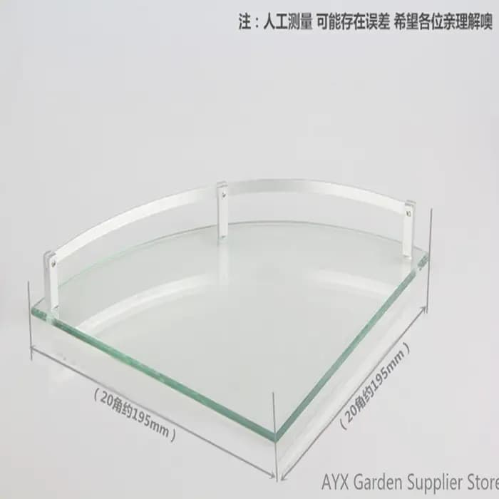HOGlass-Support d'étagère triangulaire pour bain-douche