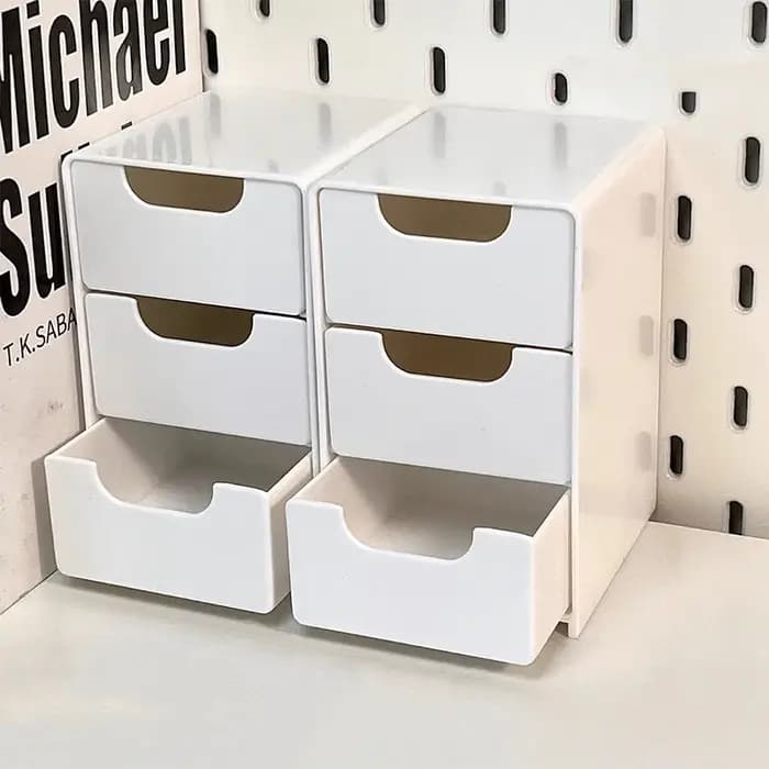 Boîte de rangement de bureau pour bijoux de maquillage