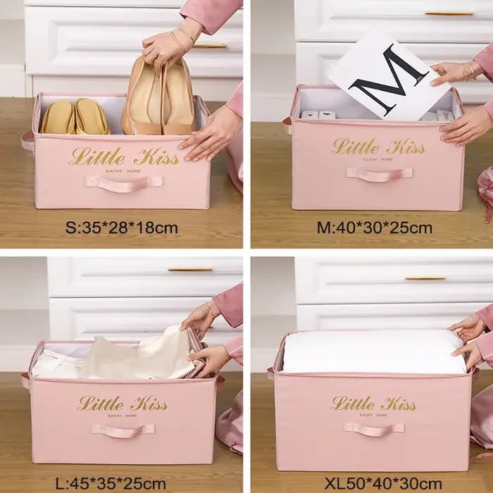 Boîte de rangement pliable pour vêtements, couette, tissu, conteneur, Cisco, grande capacité