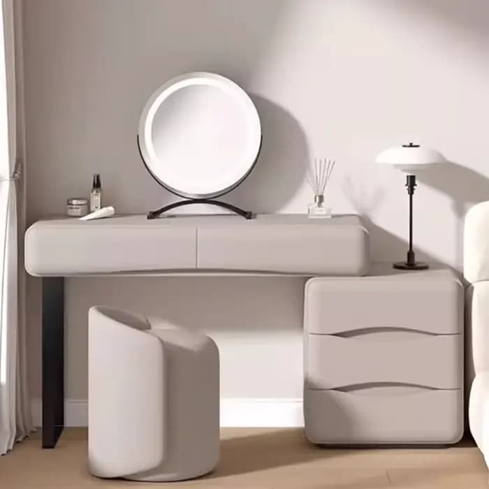 Esthétique luxe Coiffeuse rangement Design moderne Simple vanité Table à la mode tiroir