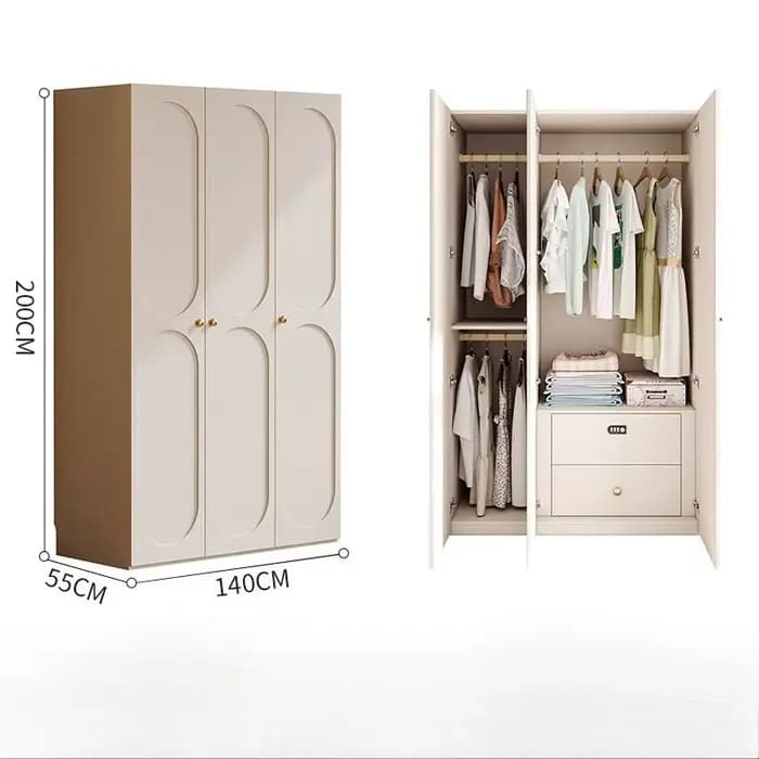 Organisateur de rangement de garde-robe moderne européen