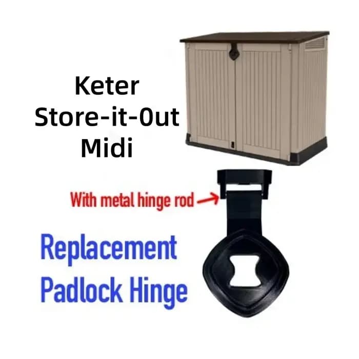 Charnière de remplacement pour armoire de rangement extérieure Keter Store It Out W26H, pièce de rec