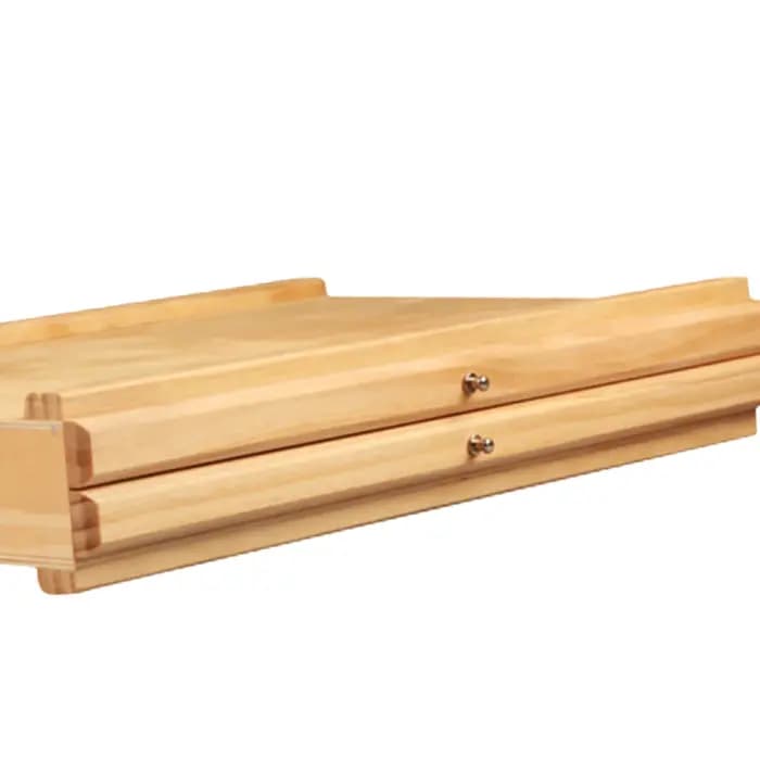 MELArtist Supply-Boîte de rangement pliable en bois polyvalente pour pinceaux