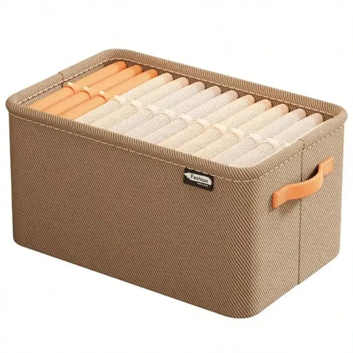 Boîte de rangement pour vêtements et pantalons, panier de rangement pour articles ménagers et jouets, organisation de la garde-robe pour chambre et dortoir.