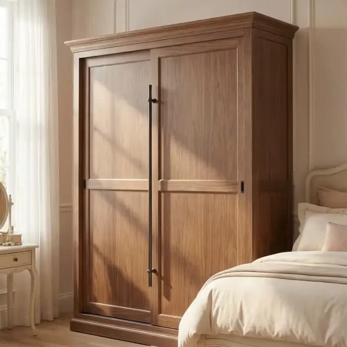 Armoire coulissante intégrée à économie d'espace pour vêtements