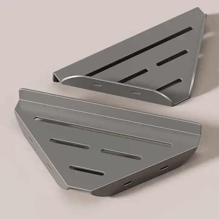 Étagères de salle de bain étagère de vidange triangulaire sans perçage