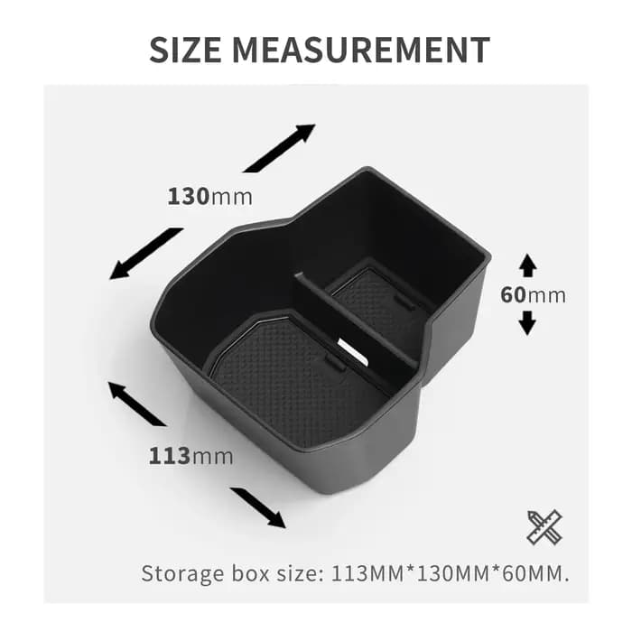 Boîte de rangement pour accoudoir de console centrale