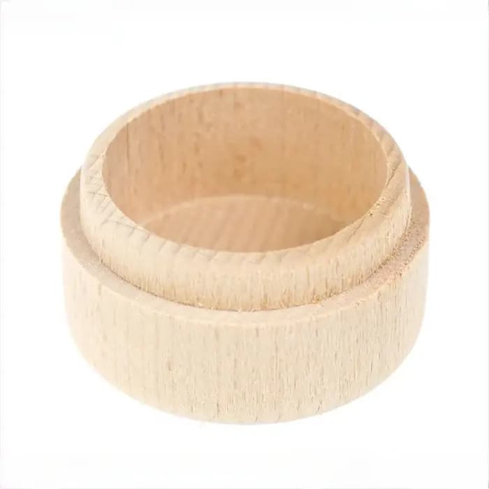 Boîtes de rangement rondes en bois pour bijoux et matiques