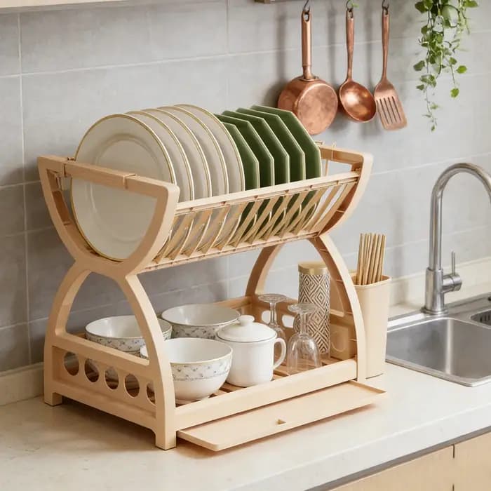 Étagère de rangement pour ustensiles de cuisine