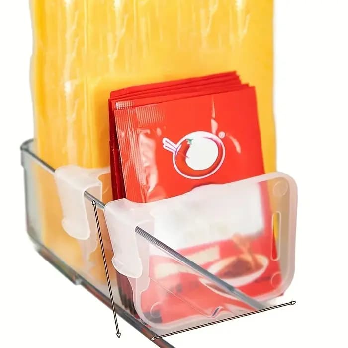 5, 10, 15 ou 20 pièces – Séparateurs de rangement robustes et transparents pour réfrigérateur, compartiments ajustables pour optimiser l'espace dans les armoires de cuisine