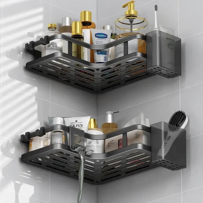Étagère murale triangulaire pour salle de bain