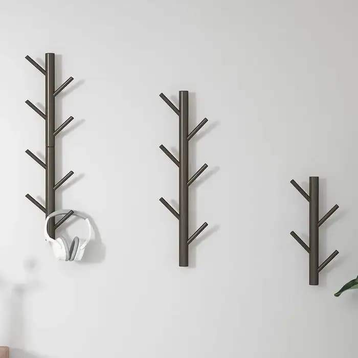 Branche brindille en bois massif mural porte-manteau suspendu monté cintre armoire meubles chambre v