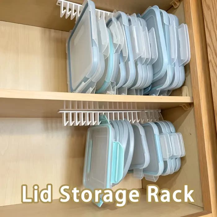 Support de rangement pour couvercles, support multi-fentes pour couvercles sous l'armoire, étagère de cuisine, organisateur d'évier, disponible avec 5 crochets/10 crochets/19 crochets
