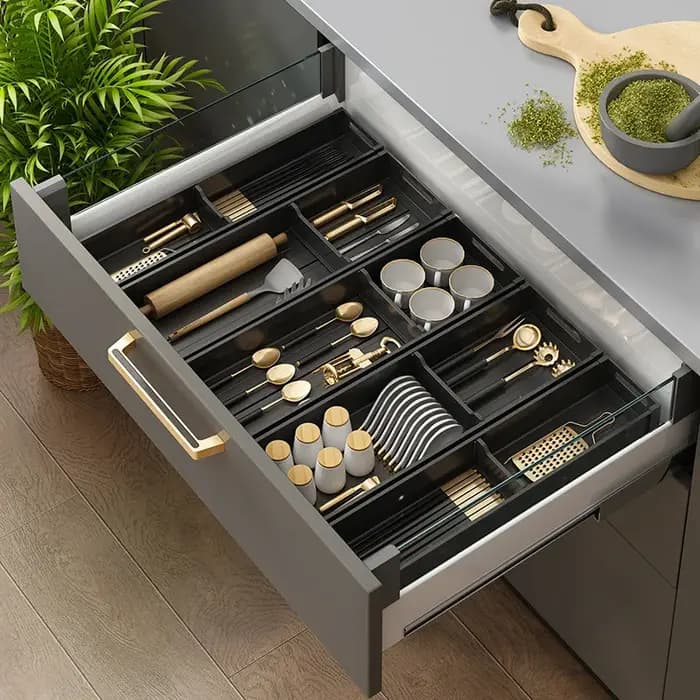 MELEvalui-Coutellerie extensible sous armoire