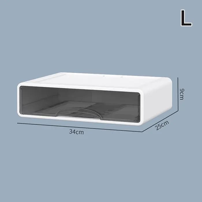 MaveraW Caja en plastique Organisateur de bureau Tiroir Boîte de rangement de maquillage Conteneur de bijoux empilable