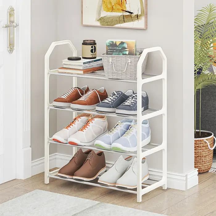 Étagère à chaussures simple et peu encombrante, installation facile, étagère à chaussures amovible,