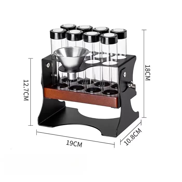 Ensemble de tubes de stockage pour grains de café