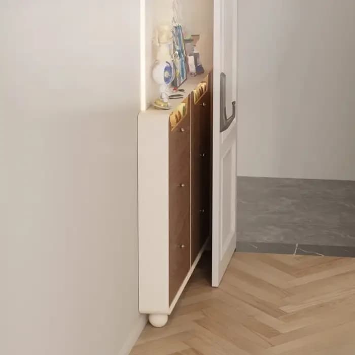 Meuble à chaussures vertical étroit pour entrée
