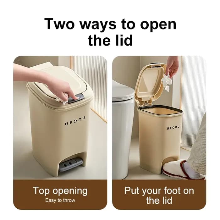 UFORU 10L bacs de rangement de déchets de luxe de grande capacité pour salon cuisine et salle de bai