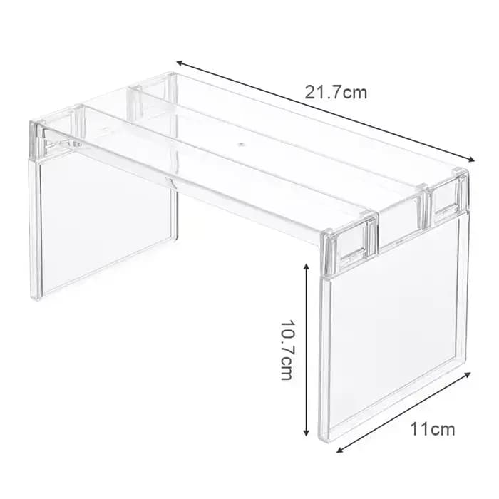 Étagère de rangement transparente pour réfrigérateur