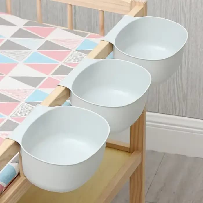 Lit de bébé suspendu boîte de rangement coton nouveau-né berceau organisateur jouet couche-culotte poche