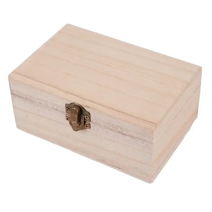Boîte à bijoux en bois uni S M L