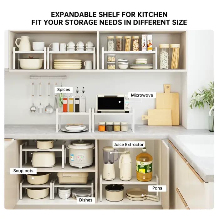 Étagère de rangement de cuisine sous l'évier