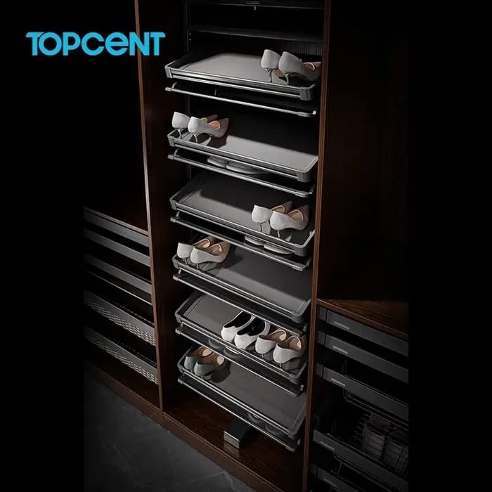 Topcent fabricant moderne de haute qualité grande armoire de rangement de chaussures tournante à 360 degrés meubles